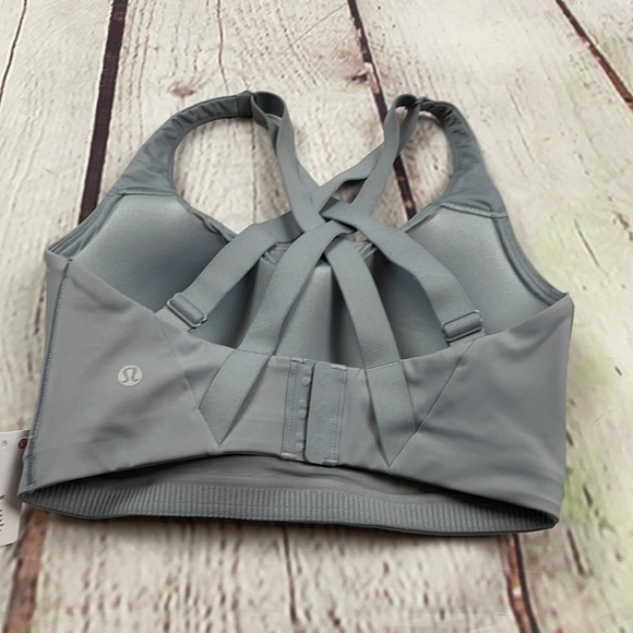 NWT Lululemon high energy max support gray sports bra 32DDD - Picture 3 of 6